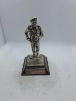 5 x Royal Hampshire & English Minitures Pewter & Silver Plated Figures, See Description for more information.