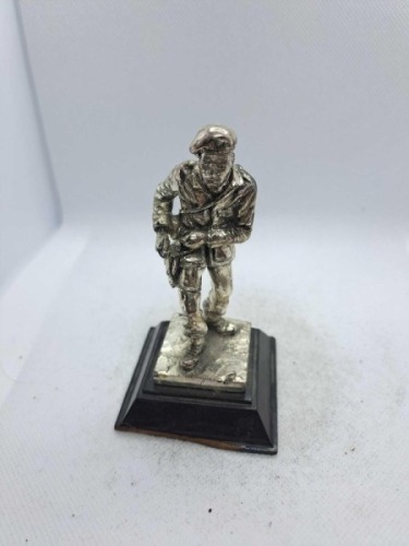 3 x Royal Hampshire & English Minitures Pewter & Silver Plated Figures, See Description for more information.