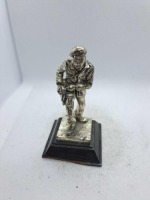 3 x Royal Hampshire & English Minitures Pewter & Silver Plated Figures, See Description for more information.
