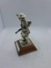 5 x Royal Hampshire & English Minitures Pewter & Silver Plated Figures, See Description for more information. - 12