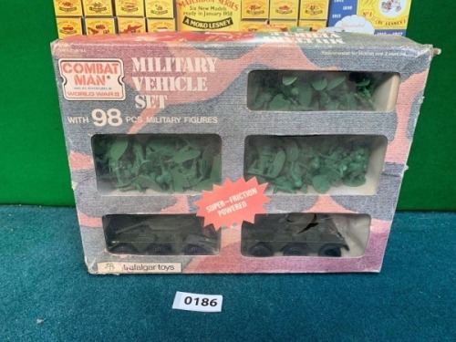 Combat Man Military Vehicle Set With 98 Pieces By Trafalgar Toys (Ref PA186)