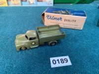 Vilmer Kvalitet No. 463 Militaer Mandskabsbil Carrier Die-Cast Vehicle With Original Box Made In Denmark. (Ref PA189)