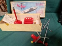 Vintage 1950s Era Nulli Secundus Remote Control Helicopter Toy With Original Box And Leaflet (Ref PA584)