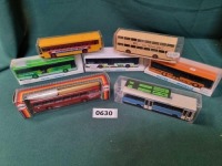7 X Various Coaches Comprising Of Rietze 1/87 Scale Coaches/Buses In Boxes Herpa HO Scale Coach And Modelle Aus Munchen Coach Model (Ref PA630)