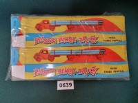 Sealed Set Of 9 X Empire Made Plastic Pencil Trucks (Ref PA639)