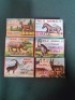 Marx Toys Wild Animals Miniatures Figurine Toys With Original Box A Collection Of 6 Animals Including Mule Deer, Rhinoceros, Zebra, Kangaroo Female, Ibex And Eland (Ref PA869)