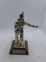 2 x Royal Hampshire & English Minitures Pewter & Silver Plated Figures, See Description for more information.