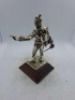 2 x Royal Hampshire & English Minitures Pewter & Silver Plated Figures, See Description for more information. - 3