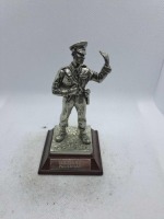 5 x Royal Hampshire & English Minitures Pewter & Silver Plated Figures, See Description for more information.