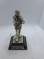 5 x Royal Hampshire & English Minitures Pewter & Silver Plated Figures, See Description for more information.