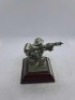5 x Royal Hampshire & English Minitures Pewter & Silver Plated Figures, See Description for more information. - 14