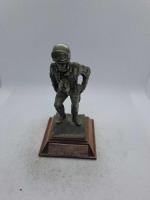 5 x Royal Hampshire & English Minitures Pewter & Silver Plated Figures, See Description for more information.