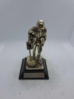 5 x Royal Hampshire & English Minitures Pewter & Silver Plated Figures, See Description for more information.