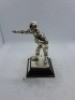 6 x Royal Hampshire & English Minitures Pewter & Silver Plated Figures, See Description for more information.