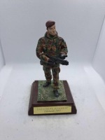 4x hand painted soldiers. parachute regiment faklands 1982. parachute regiment 1942 - 2002. the sas who dares wins. d day 6th June 1944. Possibly Royal Hampshire/ English Minitures