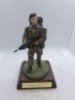 4x hand painted soldiers. parachute regiment faklands 1982. parachute regiment 1942 - 2002. the sas who dares wins. d day 6th June 1944. Possibly Royal Hampshire/ English Minitures - 4