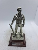 5 x Royal Hampshire & English Minitures Pewter & Silver Plated Figures, See Description for more information.