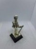 5 x Royal Hampshire & English Minitures Pewter & Silver Plated Figures, See Description for more information. - 8