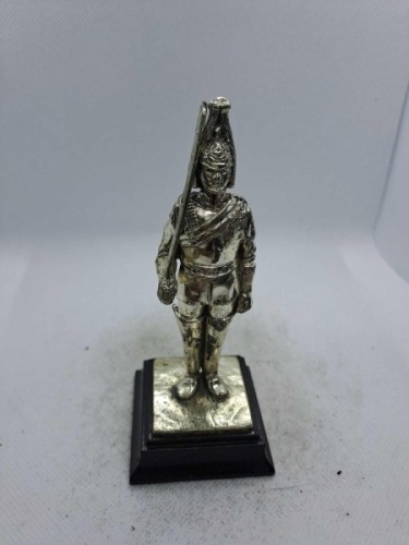 5 x Royal Hampshire & English Minitures Pewter & Silver Plated Figures, See Description for more information.