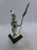 5 x Royal Hampshire & English Minitures Pewter & Silver Plated Figures, See Description for more information. - 11