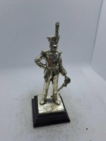 5 x Royal Hampshire & English Minitures Pewter & Silver Plated Figures, See Description for more information.