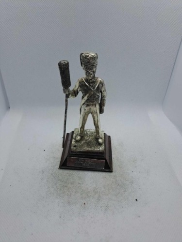 5 x Royal Hampshire & English Minitures Pewter & Silver Plated Figures, See Description for more information.