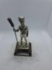 5 x Royal Hampshire & English Minitures Pewter & Silver Plated Figures, See Description for more information. - 4