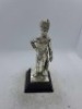 5 x Royal Hampshire & English Minitures Pewter & Silver Plated Figures, See Description for more information.