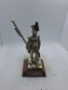 5 x Royal Hampshire & English Minitures Pewter & Silver Plated Figures, See Description for more information. - 9