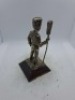 5 x Royal Hampshire & English Minitures Pewter & Silver Plated Figures, See Description for more information. - 5