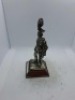 5 x Royal Hampshire & English Minitures Pewter & Silver Plated Figures, See Description for more information. - 12