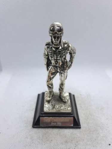 5 x Royal Hampshire & English Minitures Pewter & Silver Plated Figures, See Description for more information.