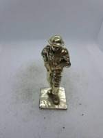 5 x Royal Hampshire & English Minitures Pewter & Silver Plated Figures, See Description for more information.
