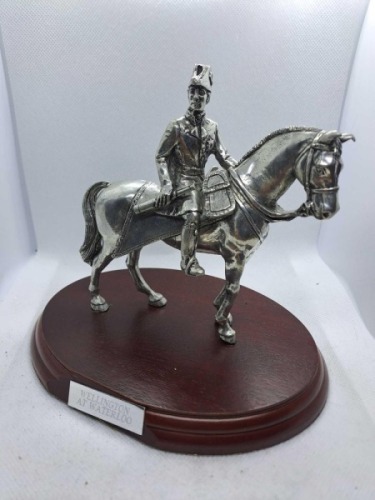 Wellington at Waterloo pewter silver plated no box