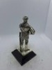 Royal Hampshire / English Minitures The Royals. Henry v 1413-1422. Elizabeth I 1558-1603. George I 1714-1727. all models are pewter silver plated no boxes - 2