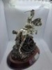 the charge of the light Brigade the 8th hussars pewter silver plated no box - 2