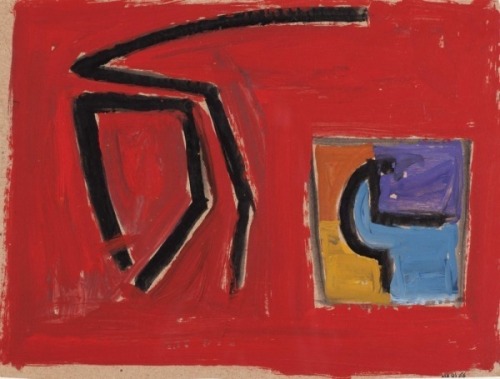 Hussein Madi (B. 1938) Horses, 1966