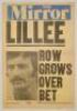 Shane Warne and Dennis Lillee. Two original colour newspaper posters celebrating Shane Warne’s significant achievements. One copy with headline ‘500 Wickets’, Herald Sun, 13th March 2004 and the other with headline ‘Warne’s Magic Milestone’, Sydney Mornin - 3