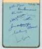 County, Australia & Pakistan autographs 1953 & 1954. Autograph album signed by counties and Test players of the period. Counties include Worcestershire 1953 (12 signatures), Kent (11), Essex (11 and 9), Northamptonshire (11), Derbyshire (9 and 11), Somers