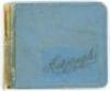 County, Australia & Pakistan autographs 1953 & 1954. Autograph album signed by counties and Test players of the period. Counties include Worcestershire 1953 (12 signatures), Kent (11), Essex (11 and 9), Northamptonshire (11), Derbyshire (9 and 11), Somers - 5