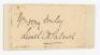 Lionel Charles Hamilton Palairet. Somerset & England 1891-1909. Signature of Palairet nicely signed in ink to piece, laid down to card. Some foxing, good condition