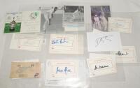 West Indies signatures 1950s onwards. Twenty autographs individually signed in ink to ‘West Indies Test Player’ cards, collectors’ cards, cuttings, photographs etc. Signatures include Everton Weekes, Wes Hall, Ottis Gibson, Ian Bishop, Viv Richards, Lance