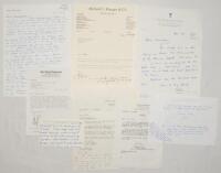 Christopher Martin-Jenkins 1971-2002. A selection of eight letters and notes written to Martin-Jenkins. Correspondents and subjects include Robert Hudson, B.B.C. Head of Outside Broadcasts, regarding a successful commentary audition 1971. Arthur McIntyre 