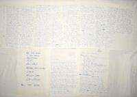 Allan Robert Border. New South Wales, Queensland, Essex and Australia 1976-1996. Nine page handwritten article by Border with handwritten covering letter to ‘Dear Ock’ (agent/ publisher?), dated 23rd April 1986, written in Chelmsford. Border is enclosing 