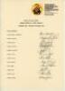 Australia. Sheffield Shield 1984-1988. Three fully signed autograph sheets including ‘Australian Cricket Society Adelaide Branch’ autograph sheet signed by all twelve members of the Queensland team for the match v South Australia at Adelaide, 13th- 16th J - 3