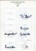 ‘Pakistan Test Captains’ 1952 onwards. Four autograph cards of differing sizes, each with printed title, some with players’ names. Signatures include Hanif Mohammed, Intikhab Alam, Majhid Khan, Mushtaq Mohammad, Asif Iqbal, Javed Miandad, Imran Khan, Zahe