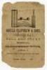 Aquila Clapshaw & Sons Wholesale Warehouse List. c.1860s. Early original folding price list issued by ‘Aquila & Sons, 66 Hackney Road, London [address crossed through in ink] Late 3 & 4 New Street, City Road). ‘Sole Inventors of Malacca Cane, Spring and D - 3