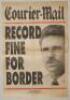 Allan Border newspaper cricket posters. Three original newspaper posters. Posters are for The Courier- Mail (Queensland) ‘Border Test Tribute. 126 Not Out!’ c.1991, The Australian ‘Kim Hughes. Border Must Stay’ 21st January 1994, and The Courier-Mail ‘R - 3