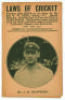 J.N. Crawford. Surrey C.C.C. Penny card written by A.C. Albert Craig &lsquo;Cricket Poet and Rhymester&rsquo;, and published by Wright & Co, 25 Paternoster Square. 1908. Image of Crawford to front cover. Very minor age toning otherwise in good condition
