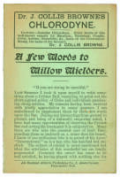 ‘A Few Words to Willow Wielders’. Penny card written by A.C. Albert Craig ‘Cricket Poet and Rhymester’, and published by the All England Athletic Publishing Co, 2 Amen Corner, Paternoster Row. 1900. Very minor age toning otherwise in good condition